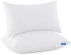 Leeden 12x20 Pillow Inserts Pack of 2, Fluffy Lumbar Throw Pillow Inserts, Soft Rectangle Decorative Throw Pillows for Couch, Sofa, Bed, and Home Decor White Pillows