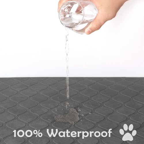 fuguitex Waterproof Dog Blanket Bed Cover Dog Crystal Velvet Moroccan Fuzzy Cozy Plush Pet Blanket Throw Blanket for Couch Sofa(82 * 102 inch, Dark Grey+Grey) - color: Darkgrey+grey, size: 82x102 Inch (Pack of 1)
