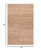 SAFAVIEH Area Rug 3x5 - Natural Fiber Collection - Natural Brown, Handmade Jute, Farmhouse Style, Chunky Textured Thick Pile (NF750C) - color: Natural, size: 3' x 5' (Rectangular)