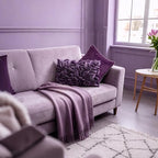 KINGROSE Hand Crafted Stereo Flower Throw Pillow Cover Rectangular Cushion Cover Soft Pillow Case for Sofa Couch Chair Bed Living Room Office 12 x 20 Inches Velvet Purple - color: Purple - Velvet