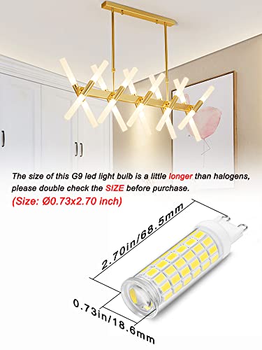 Ziomitus G9 Led Bulbs 75W 80W 100W Replacement 4000K Natural White,1000 lm, AC120V G9 8W Bi-pin Neutral LED Corn Light Bulb for Chandelier Pendant Bathroom Vanity Ligting,5Pack - color: 4000k Natural White, size: 8 Watts