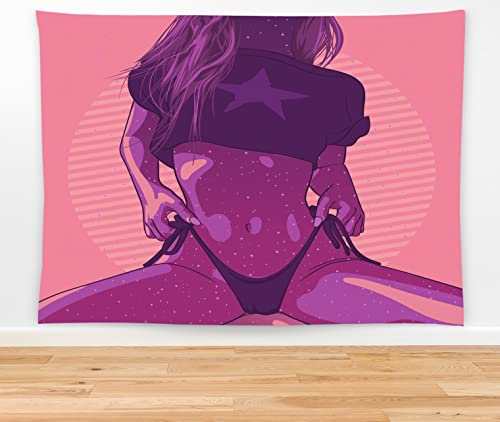 Sexy Woman Fitness Girl Tapestry 80" X 60" Wall Hanging Party Decorations Home Decor For Bedroom Living Room Dorm (200 X 150cm) - color: Sexy Girl, size: 80"L x 60"W