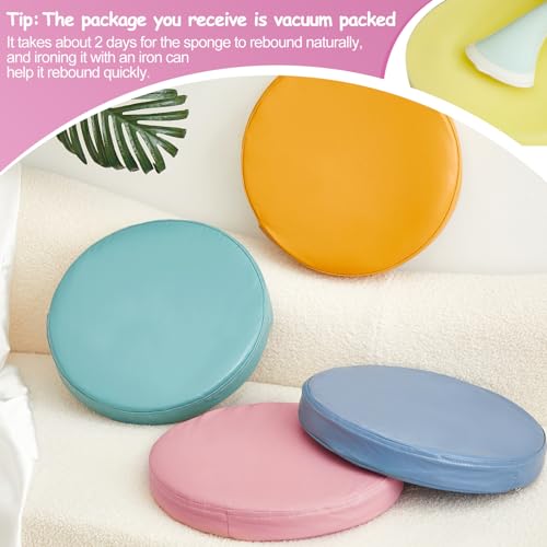 Juexica 4 Pcs Extra Thick Flexible Seating Floor Cushions Assorted Colored Pillow Floor Cushions for Classroom Soft Flexible Seating for Kids Learning Sitting Daycare School Chair (Mixed Colors) - color: Mixed Colors