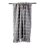 DII Woven Loop Throw Collection, 50x60, Gray - color: Gray