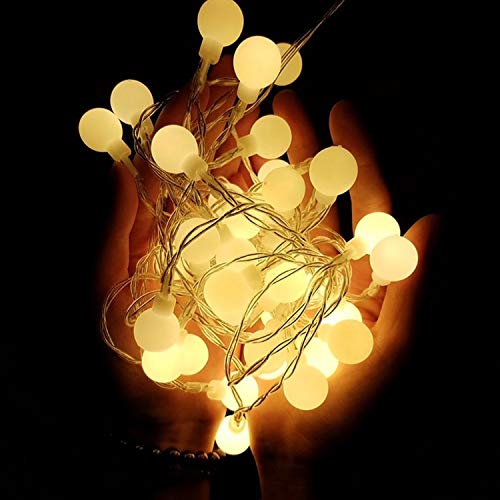 WERTIOO 2 Pack Battery Operated String Lights 33ft 100 LEDs Globe Fairy Lights with Remote Control for Outdoor/Indoor, Tent, Camping, Bedroom,Garden,Christmas Tree[8 Modes,Timer ] (Warm White) - color: Warm White-2PCS