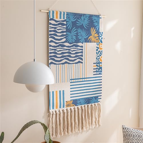 BMIDRUT Macrame Woven Tapestry Wall Hanging Tapestry Bohemian Tapestries Art Tapestry for Home Apartment Dorm Room Backdrop 20x35 Inch - color: C7