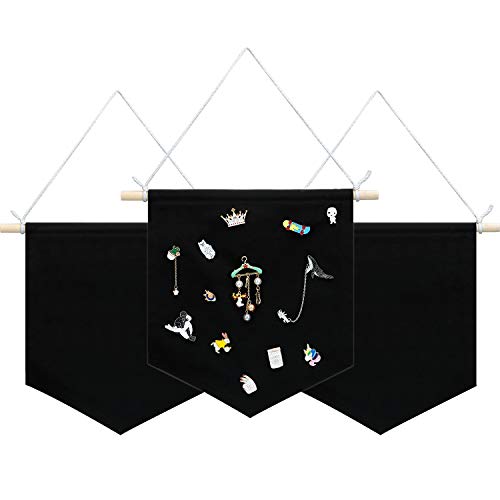 Boao 4 Pcs Boho Room Decor Hanging Decorations Pin Banner Wall Display Banners Elementary Wall Art Banner Welcome to Teacher Gift(Black,10.6×12.2inches,Classic) - color: Black, size: 10.6×12.2inches