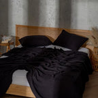 Muslin Blanket - Pure 100% Turkish Cotton Airy Soft Light Versatile Gauze Throw Blanket for Bed, Couch, Sofa (Black, Twin XL Size (71" x 95" inch)) - color: Black, size: Twin XL Size ( 71" x 95" inch )