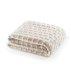 Velvet Plush Jacquard Tile Throw Blanket for Couch - Buttery Soft, Cozy Throw, for Women (Sand, 50" x 60") - color: Sand
