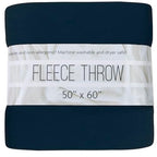 50x60 Throw Blankets, Ultra Soft Hypoallergenic Fleece Fall Throw Blanket for Livingroom, Couch, Chair, Bed, Navy Blue - color: Navy Blue