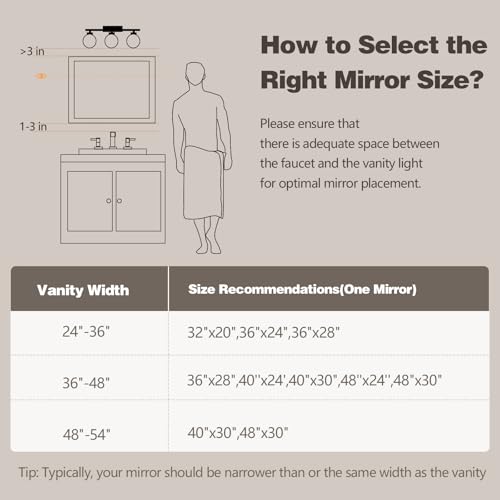 Walnut Wood Bathroom Mirrors for Wall Mounted, 40" x 24" Rectangle Rustic Wood Framed Wall Mirror, Decorative Farmhouse Mirror for Bathroom, Bedroom, Entryway, Horizontally/Vertically - color: Walnut, size: 40"L x 24"W