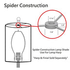 Aspen Creative 31605, Drum Spider Lamp Shade, Water Hyacinth, 12" Top x 12" Bottom x 9" Height - color: Water Hyacinth