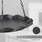 Hanging Planter for Indoor Outdoor, Plant Hanger, Plant Holder, Plant Pot Shelf Basket for Window Wall Ceiling Garden with Chains and Hooks, 2Pcs, Wavy Round - style: Wavy Round
