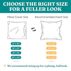 Oubonun 18 x 18 Throw Pillow Inserts - Soft, Plush & Decorative Down Alternative Pillows for Couch Sofa Bed, Machine Washable - White, Pack of 2 - size: 18x18 Inch (Pack of 2)