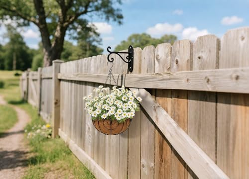 10 inch Metal Hanging Baskets for Plants Outdoor, 2 Pack Metal Wire Hanging Basket Planter with Coco Liner Flower Pots for Indoor Outdoor Garden Porch Patio, Heart-Shaped - size: 10" x 2 Pack, style: Heart