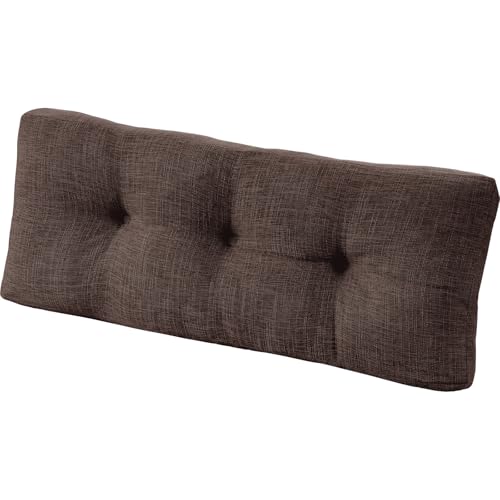 downluxe Indoor Bench Cushion for Indoor Furniture, Non-Slip Tufted Overstuffed Textured Foam Bench Seat Cushion, 36" X 14" X 4", Brown, 1 Pack - color: Brown, size: 36x14 Inch (Pack of 1)