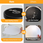 Black Flush Mount Ceiling Light 12 inch LED Dimmable Ceiling Lamp 24W 5CCT(2700K-5000K) Modern Close to Ceiling Light Fixture for Bedroom Foyer Kitchen Entryway Closet Hallway - color: Black