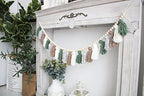 Tassel Garland - Boho Tassel Garland with Wood Beads - Wall Decor for Dorm, Girls Room and Nursery Room - Olive Green (50 inch) - size: 50 inch