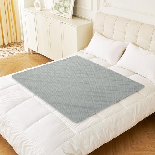 hyha Waterproof Dog Blanket, Soft Pet Bed Cover, Waterproof Sofa Couch Cover for Dogs Washable, Pet Couch Covers for Sofa Furniture (40x50 Inch, Grey/Dark Grey) - color: Grey+dark Grey, size: 40x50 Inch