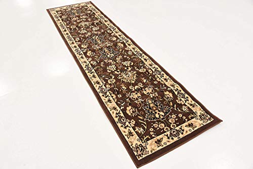Unique Loom Sialk Hill Collection Area Rug - Washington (2' 2" x 8' 2" Runner, Brown/ Black) - color: Brown/Black, size: 2'2" x 8'2" (Runner)