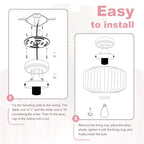 2-Pack Purple Ribbed Glass Ceiling Light, Semi Flush Mount Fixture | Anti-Rust, E26 Socket, Easy To Install, Max 60W, Ideal For Bedrooms, Bathrooms, Hallways, Closets, Apartments - color: Purple, 2 Pack