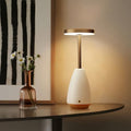 RONDURE 11.0" Ceramic Cordless Table Lamp, Portable Rechargeable Table lamp, Touch Dimmable Warm Ambient Lighting for Living Room, Bedroom, Dining Room, Fast Charging & Long Lasting - style: Lena
