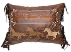 Carstens, Inc. Hold Your Horses Western Throw Pillow 16"x20"