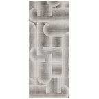 ReaLife Rugs Machine Washable Area Rug Runner - Living Room Bedroom Bathroom Kitchen Entryway Office - Non-Slip Baking Low Pile Stain Resistant Premium - Modern Geometric - Lyra - Beige 2'6" x 6' - color: Lyra - Beige, size: 2'6" x 6' (Rectangular)
