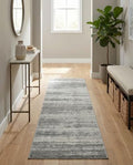 Rugs.com Angelica Collection Rug – 10 Ft Runner Gray Medium Rug Perfect for Hallways, Entryways - color: Grey, size: 2'7" x 10' (Runner)