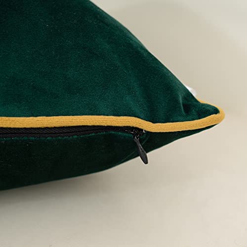 Yangest Green Twigs Throw Pillow Cover Velvet Branches Velvet Cushion Case Neutral Pillowcase for Sofa Couch Bedroom Living Room Home Decor,18x18 Inch - color: Green Twigs, size: 18" x 18" (Pack of 1)