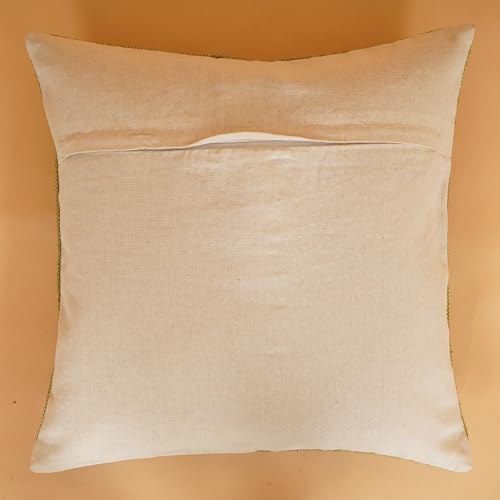 Indian Cotton Cushion Cover Sabra Kilim Pillow Cover Designer Decorative Sofa 18x18 Inche Handwoven Cushion Case for Farmhouse Home Decor Spring Decorative Pillow (Pattern 2) - color: Pattern 2