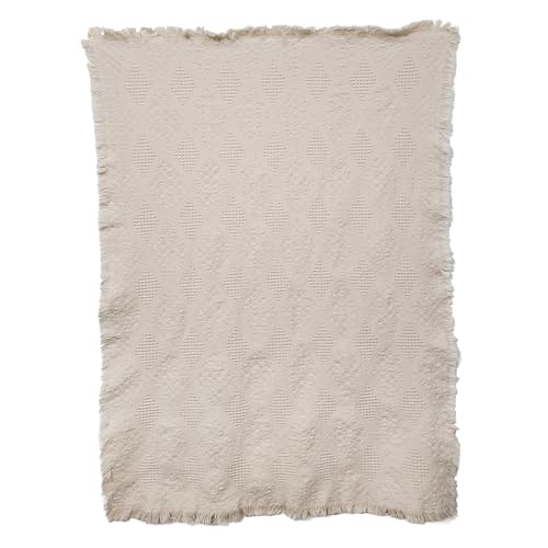 Pure Country Weavers Diamond Natural Weave Blanket - Gift Tapestry Throw Woven from Cotton - Made in The USA (69x48) (Diamond) - color: Diamond