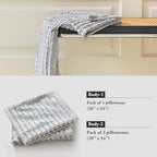 WARMDERN Grey Pillow Covers Body Pillow Cover Soft Microfiber Pillow Cases Set of 1 Boho Textured Pillowcase with Envelope Closure(Grey, Body-1 20x54 Inches) - color: Gray, size: 20" x 54" (Pack of 1)