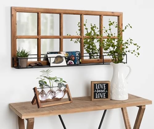 Kingbuy Plant Propagation Station, 3 Glass Bulb Vases with Wooden Stand | Boho Desktop Terrarium, Hydroponics, Home Office Window Sill Decor, Gift for Women Plant Lovers - size: 3 Bulb Vase