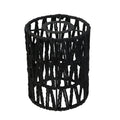 Oedema Rattan Lamp Shade Black Lamp Shade Woven Lampshade 5.9" Height, 4.52" Width, Cylinder Decor Lampshade
