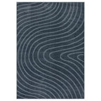 LUXE WEAVERS Modern Geometric Wave Blue 2x3 Area Rug - color: Blue, size: 2' x 3' (Rectangular)
