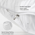 FAVRIQ 20 x 20 Pillow Inserts (Set of 2) - 20 Inch Square Interior Couch Throw Pillow with 100% Cotton Cover - Decorative Pillow Insert Pair - White Sofa Pillow - size: 20x20 Inch
