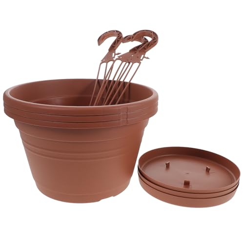 3Pcs Hanging Hanging Plant Pot Basket with Drainage Holes for Home Balcony Pots