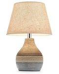 10" H Small Rechargeable Cordless Ceramic Table Lamp with Remote, RGB & Warm White Light, Timer & Dimmer, Battery Table Lamp with Linen Shade for Patio, Bedroom, Living Room, Dining Table - size: Mini-10"H