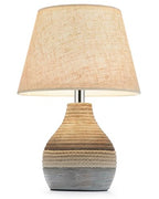 10" H Small Rechargeable Cordless Ceramic Table Lamp with Remote, RGB & Warm White Light, Timer & Dimmer, Battery Table Lamp with Linen Shade for Patio, Bedroom, Living Room, Dining Table - size: Mini-10"H