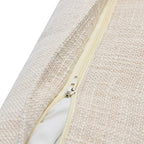 Bloomingville Embroidered Cotton Lumbar Pillow with Fringe, Terracotta Multicolor - color: Terracotta, Beige, Grey