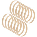 M METERXITY 12 Pack Wooden Bamboo Floral Hoop-3 Inch Craft Wreath Rings, Perfect for DIY Wedding Wreath Decor/Macrame Dreamcatcher/Wall Hanging Crafts - size: 3 Inch
