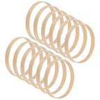 M METERXITY 12 Pack Wooden Bamboo Floral Hoop-3 Inch Craft Wreath Rings, Perfect for DIY Wedding Wreath Decor/Macrame Dreamcatcher/Wall Hanging Crafts - size: 3 Inch
