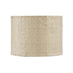 Aspen Creative 31603, Drum Spider Lamp Shade, Natural Palm Leaf, 12" Top x 12" Bottom x 9" Height - color: Palm Leaf