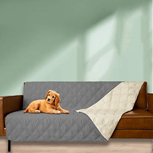 Ameritex Waterproof Dog Bed Cover Pet Blanket with Anti-Slip Back for Furniture Bed Couch Sofa - color: Darkgrey, size: 30x60 Inch (Pack of 1)