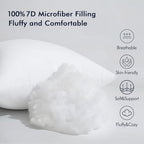 MIULEE 18x18 Inches Pillow Inserts Pack of 2, Decorative Throw Pillow Inserts for Couch - size: 18x18 Inch