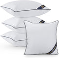 Utopia Bedding Throw Pillow Inserts (Pack of 4, White), 18 x 18 Inches Decorative Indoor Pillows for Sofa, Bed, Couch, Cushion Sham Stuffer
