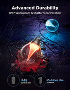 Govee Clear Bulb Outdoor String Lights 144ft, RGBWIC Smart Outdoor Lights with 45 Dimmable LED Bulbs, 111 Scene Modes, IP67 Waterproof & Shatterproof, Works with Alexa, Google & Matter for Patio - size: 144ft