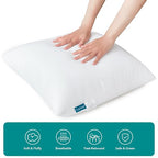 Oubonun 12 x 20 Throw Pillow Inserts - Soft, Plush & Decorative Down Alternative Pillows for Couch Sofa Bed, Machine Washable - White, Pack of 2 - size: 12x20 Inch (Pack of 2)