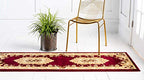 Unique Loom Versailles Collection Area Rug - Henry (2' 7" x 10' Runner Red/Brown) - color: Red/Brown, size: 2'7" x 10' (Runner)